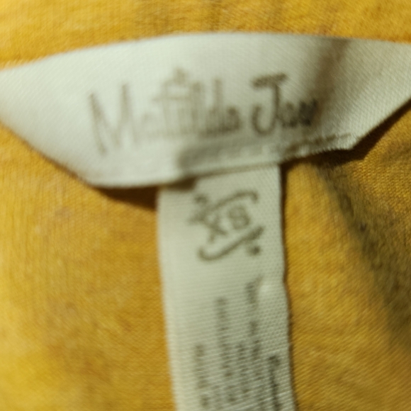 Matilda Jane Mustard Yellow Blue Mixed Tiered Ruffle Hem Size XS Cottagecore - Picture 11 of 13